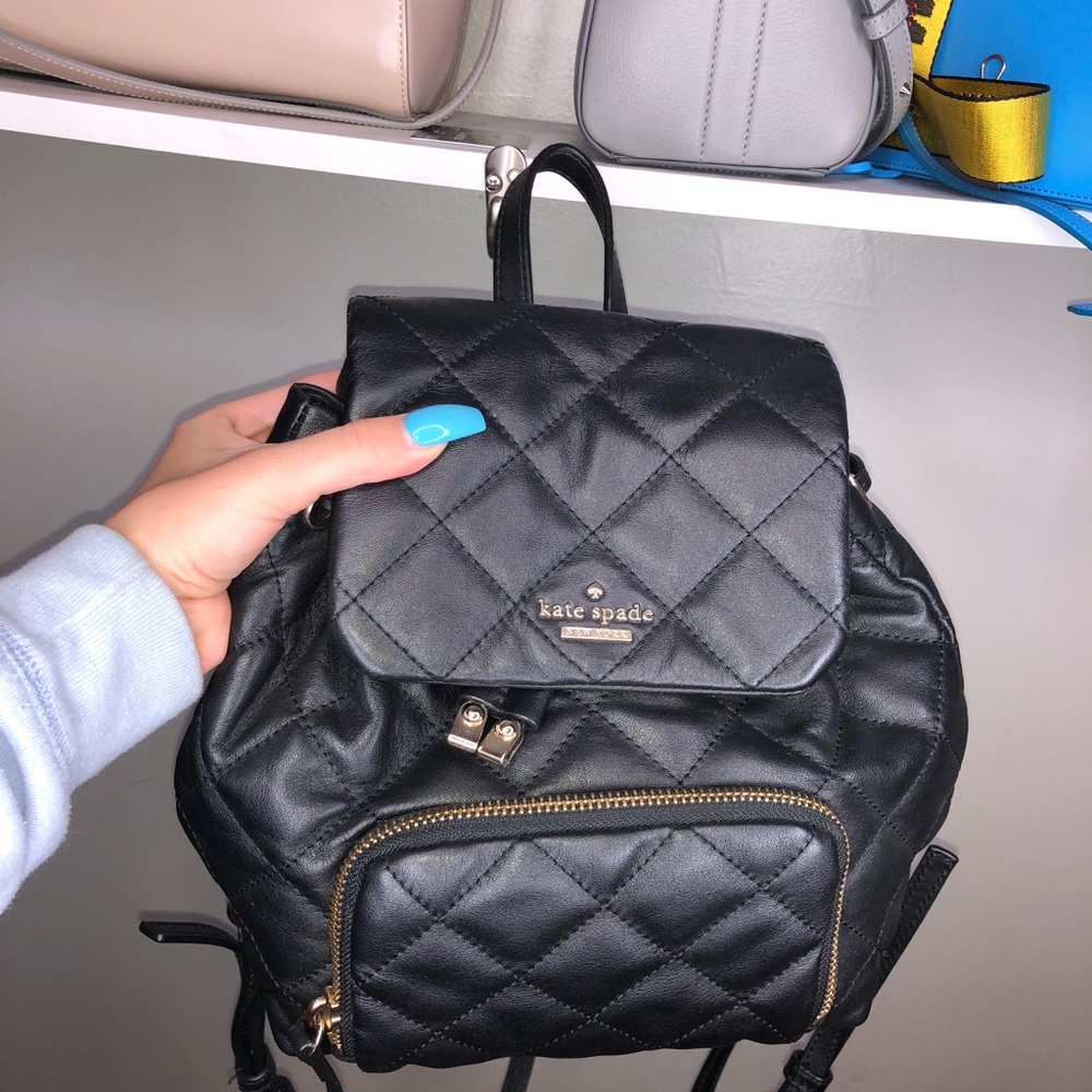 Kate Spade quilted mini backpack